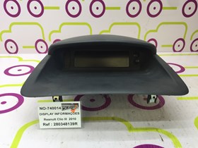 Display  Renault  Clio III 1.5 85Cv de 2010 - Ref OEM :  280348139R